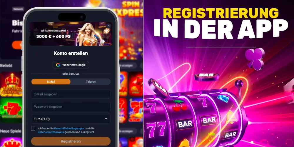 Casino App Registrierung